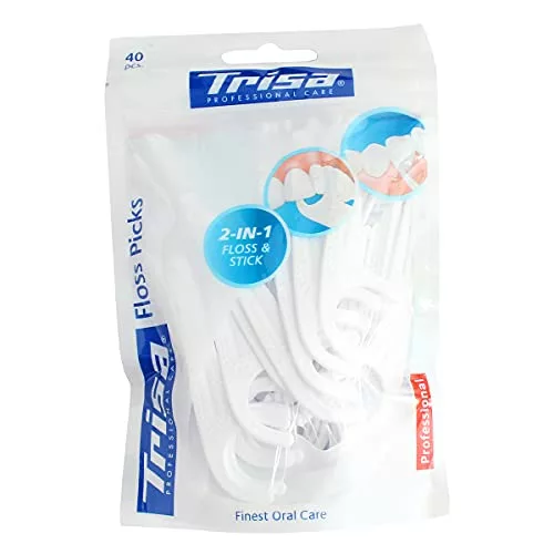 Trisa 2-in-1 Floss Picks 40pcs.
