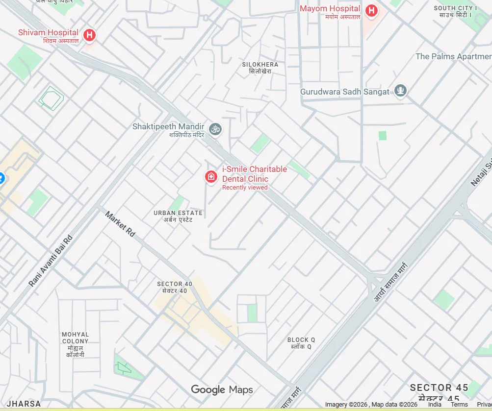i-Smile charitable dental clinic in Gurgaon google map